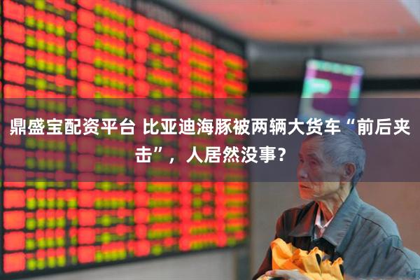 鼎盛宝配资平台 比亚迪海豚被两辆大货车“前后夹击”，人居然没事？