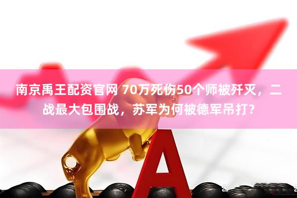 南京禹王配资官网 70万死伤50个师被歼灭，二战最大包围战，苏军为何被德军吊打？